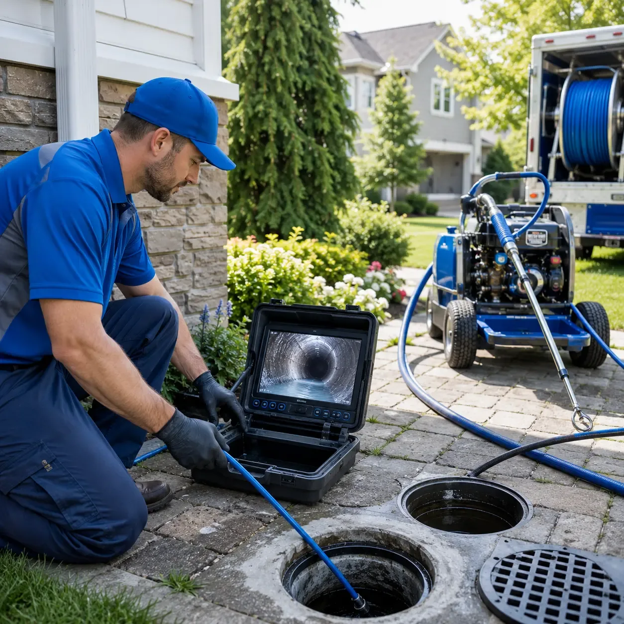 Outdoor drain cleaning professionals serving Rockfall, CT
